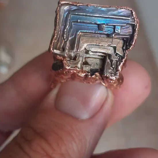 Electroformed  copper Bismuth ring