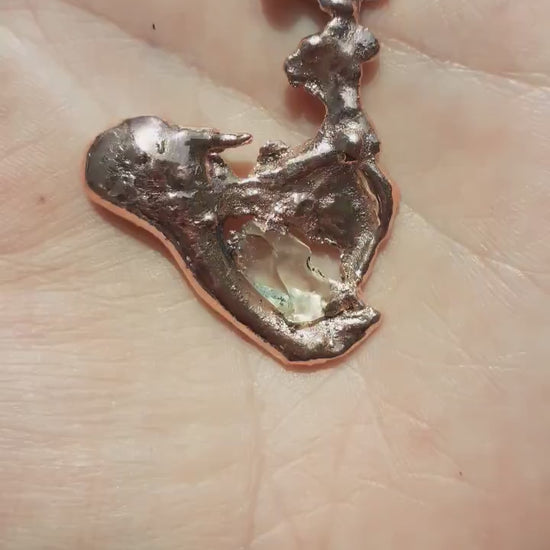 Libyan desert glass necklace