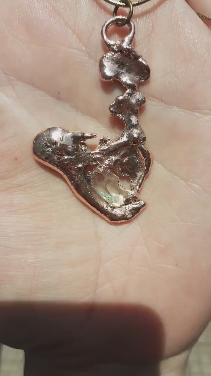 Libyan desert glass necklace