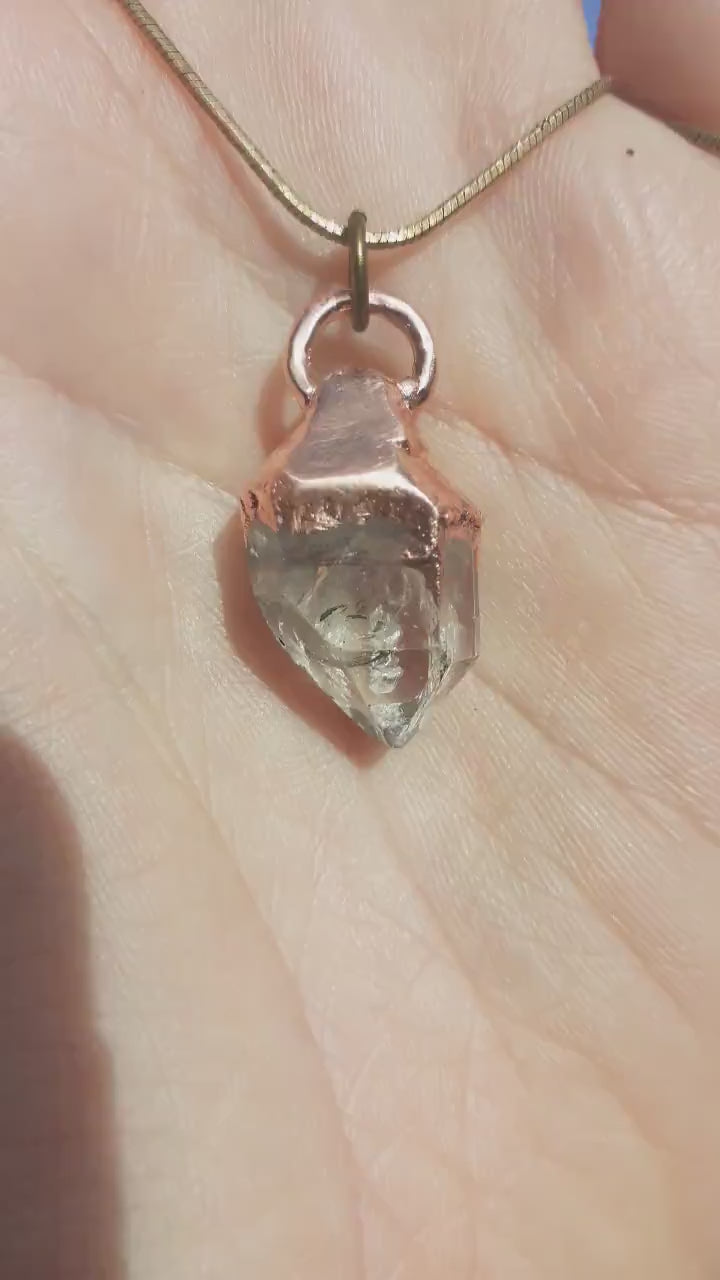 Herkimer diamond necklace