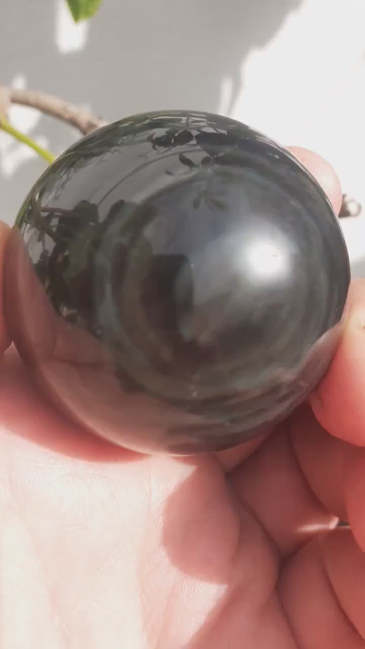 48mm Rainbow Obsidian Sphere