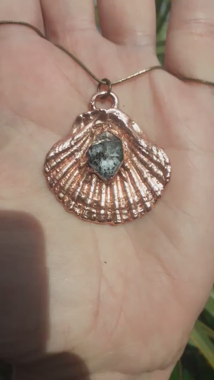 Herkimer diamond necklace // XXL Herkimer diamond necklace