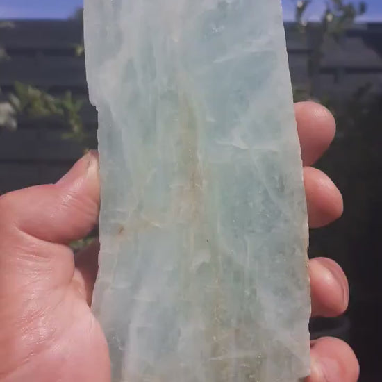 Aquamarine Slab // Aquamarine crystal