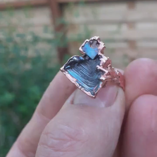 Electroformed  copper Bismuth ring