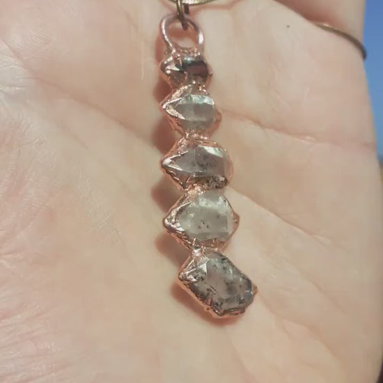 Herkimer diamond necklace // XXL Herkimer diamond necklace