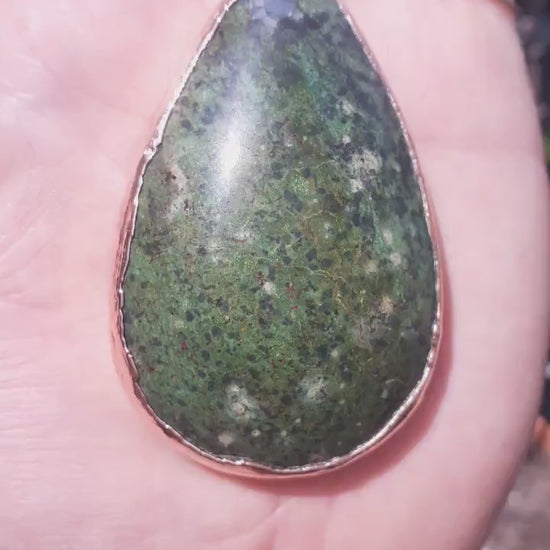 Turquoise necklace // Electroformed Copper // Turquoise jewelry // Free Copper Chain!