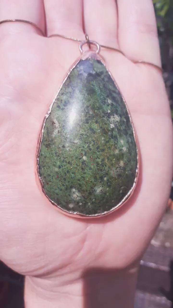 Turquoise necklace // Electroformed Copper // Turquoise jewelry // Free Copper Chain!