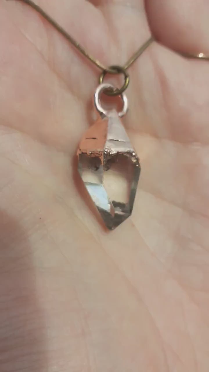 Herkimer diamond necklace // XXL Herkimer diamond necklace