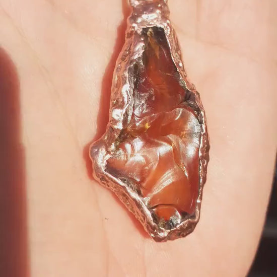 Sumatra amber pendant