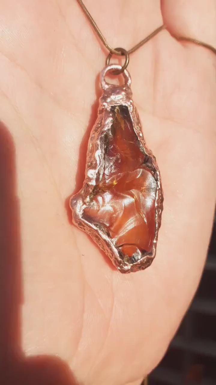 Sumatra amber pendant