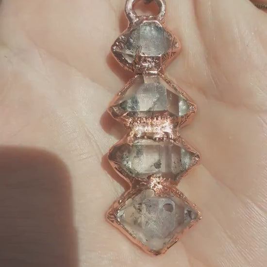 Herkimer diamond necklace