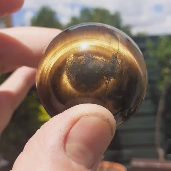Tiger eye sphere // Tiger eye crystal //46mm Tiger eye sphere