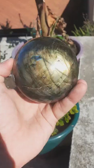 93mm Labradorite sphere from Madagaskar