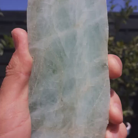 Aquamarine Slab // Aquamarine crystal