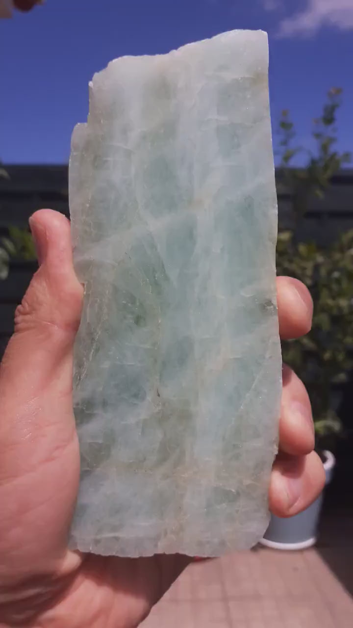 Aquamarine Slab // Aquamarine crystal