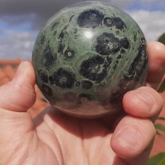 78mm Kambaba Jasper sphere