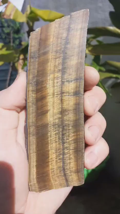 Tigereye Slab // Tiger eye stone //  Tiger eye crystal