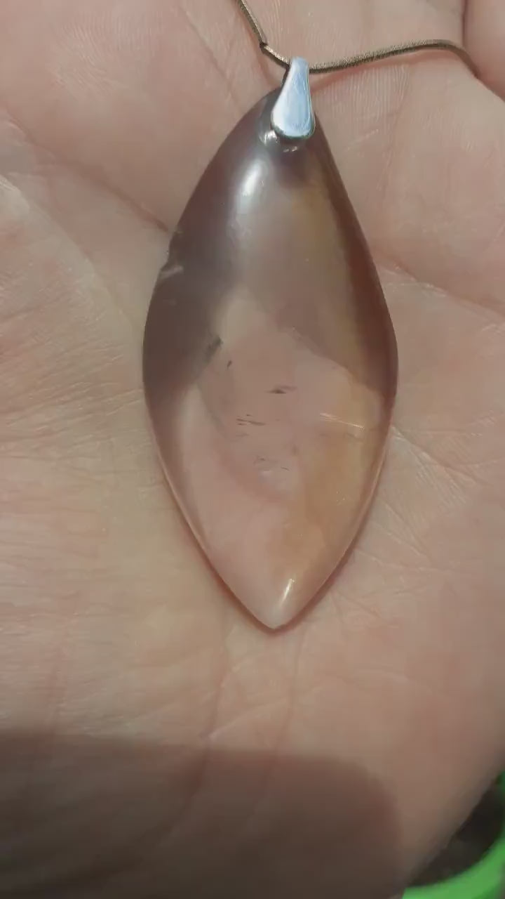 Ametrine necklace // Ametrine crystal // Ametrine pendant // with sterling silver bail