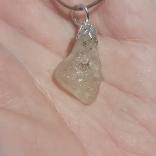 Genuine libyan desert glass pendant