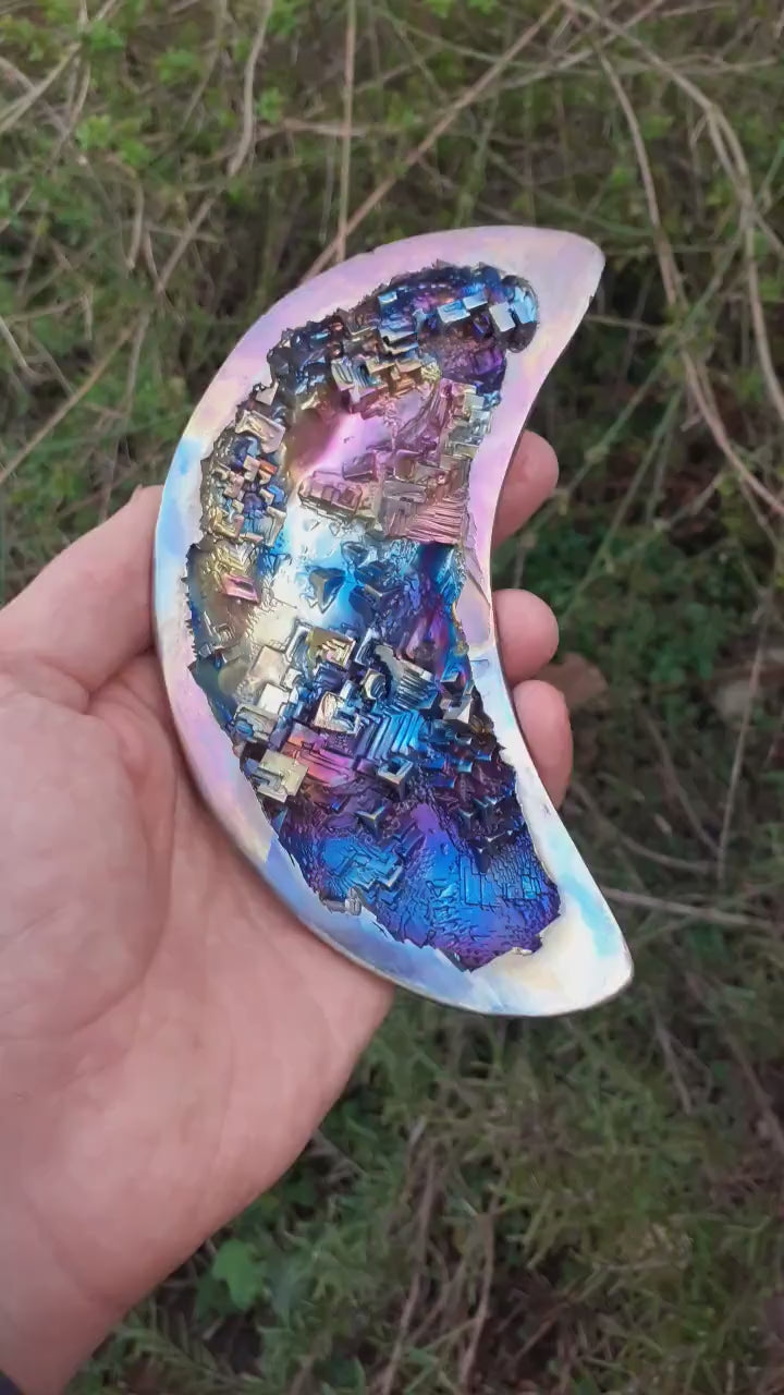 Bismuth Crystal Moon