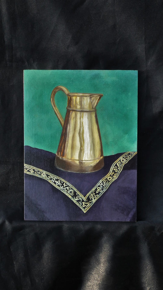 Copper can Still Life Oil painting