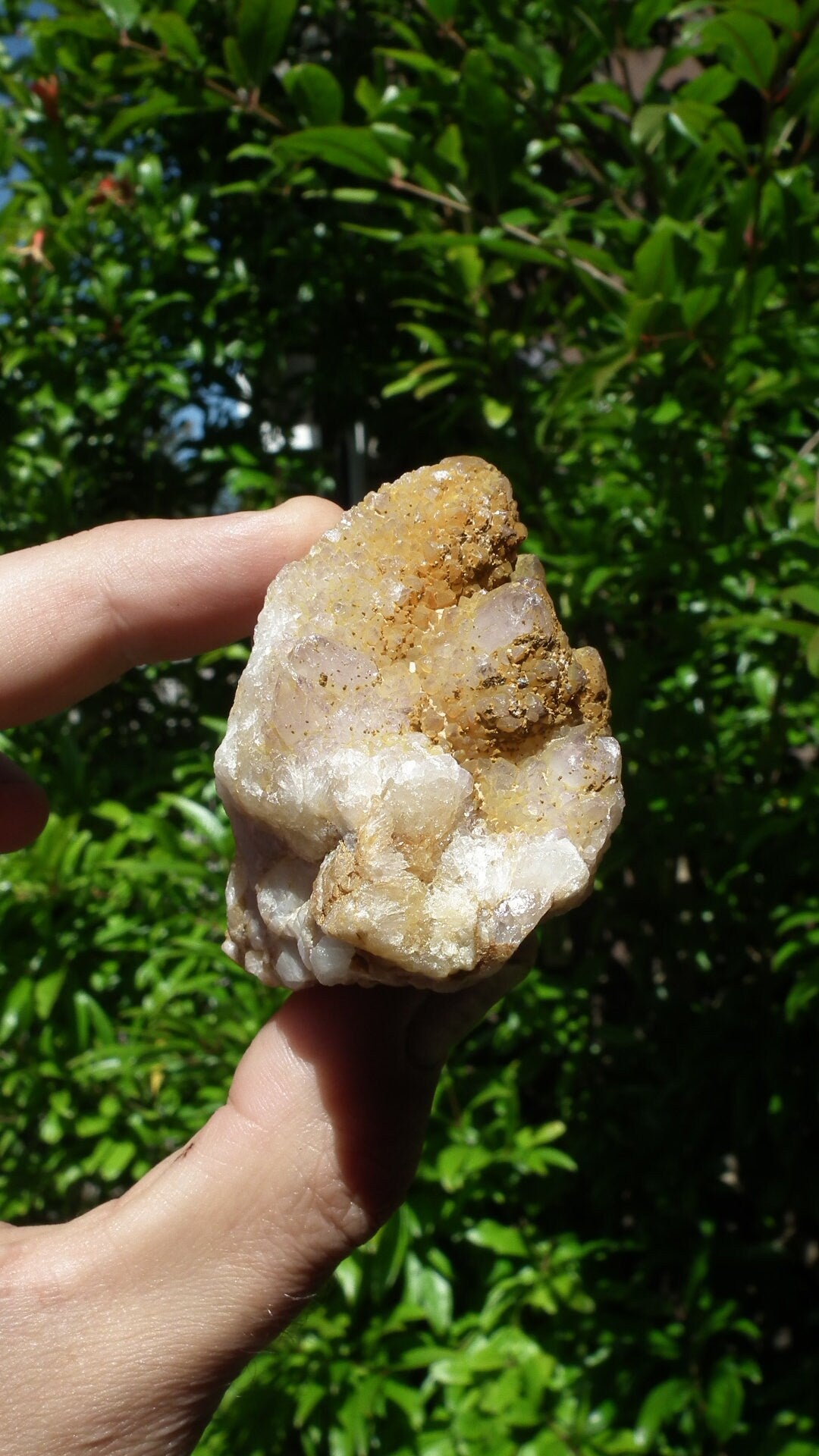 Spirit quartz / Cactus quarts, Ametrine, Limonite