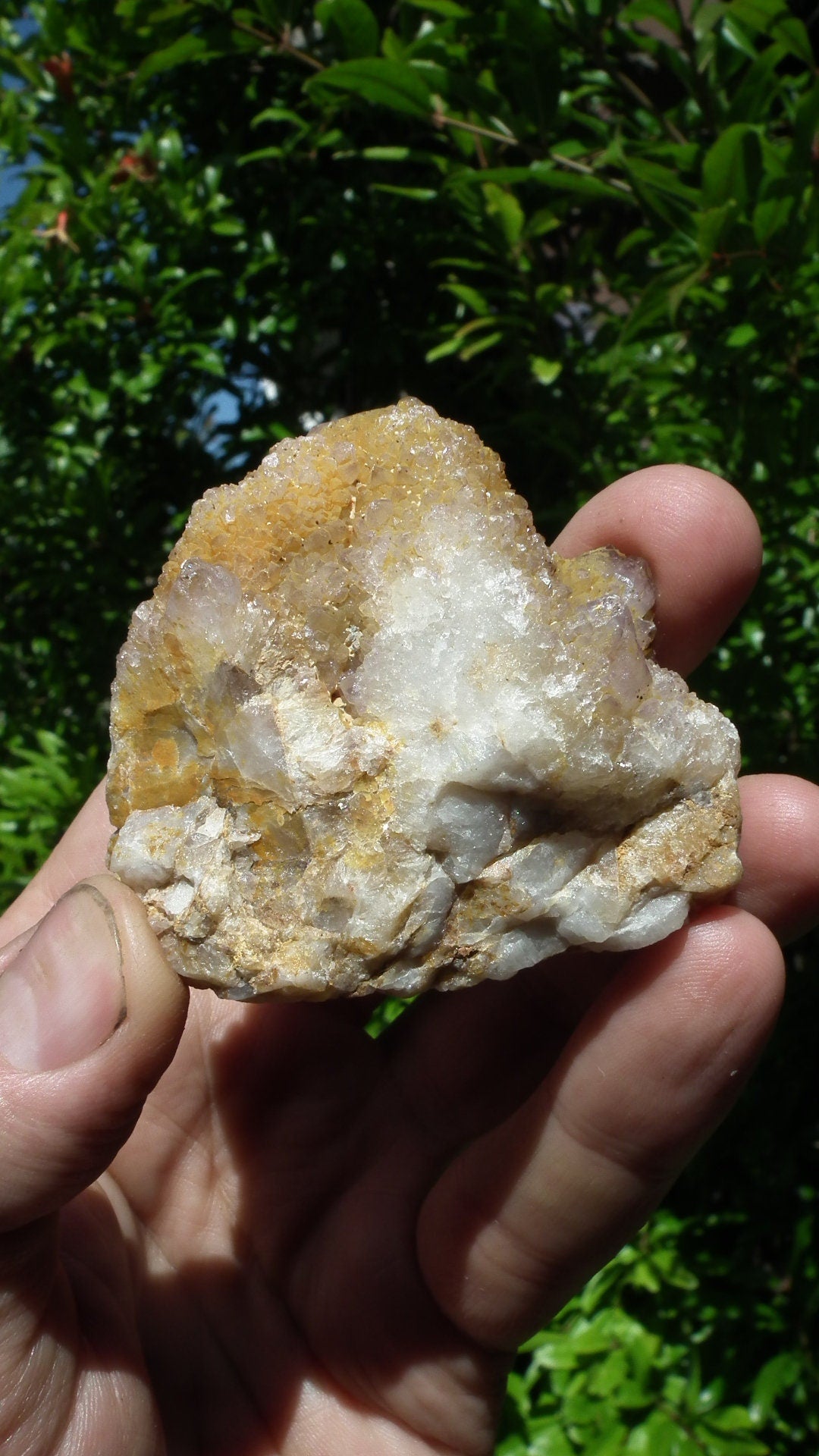 Spirit quartz / Cactus quarts, Ametrine, Limonite