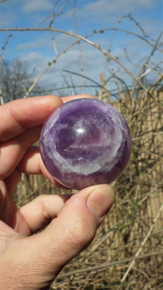 53mm Rainbow Fluorite Sphere