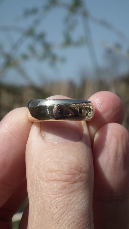 Handmade Golden bronze ring