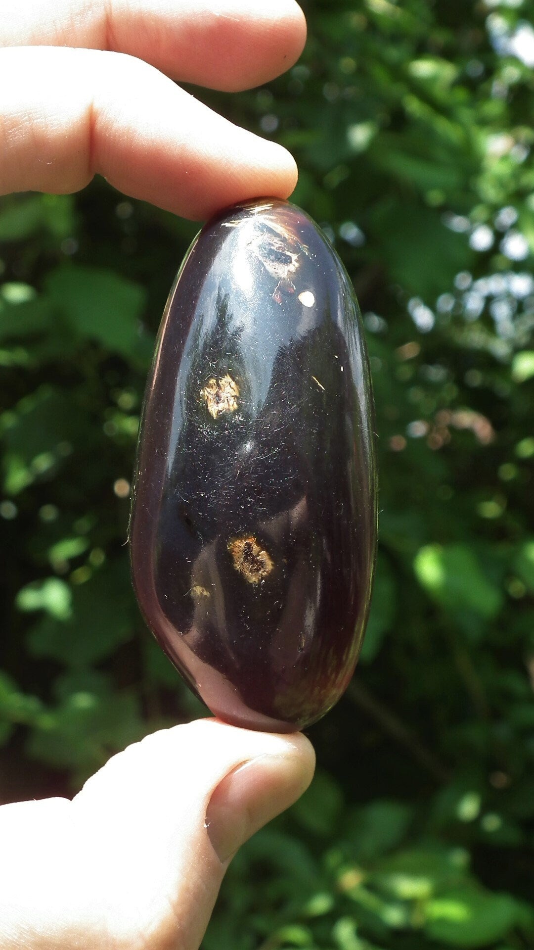 Blue sumatra Amber / Bernstein pendant