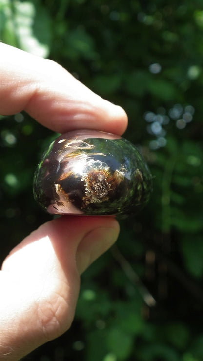 Blue sumatra Amber / Bernstein pendant