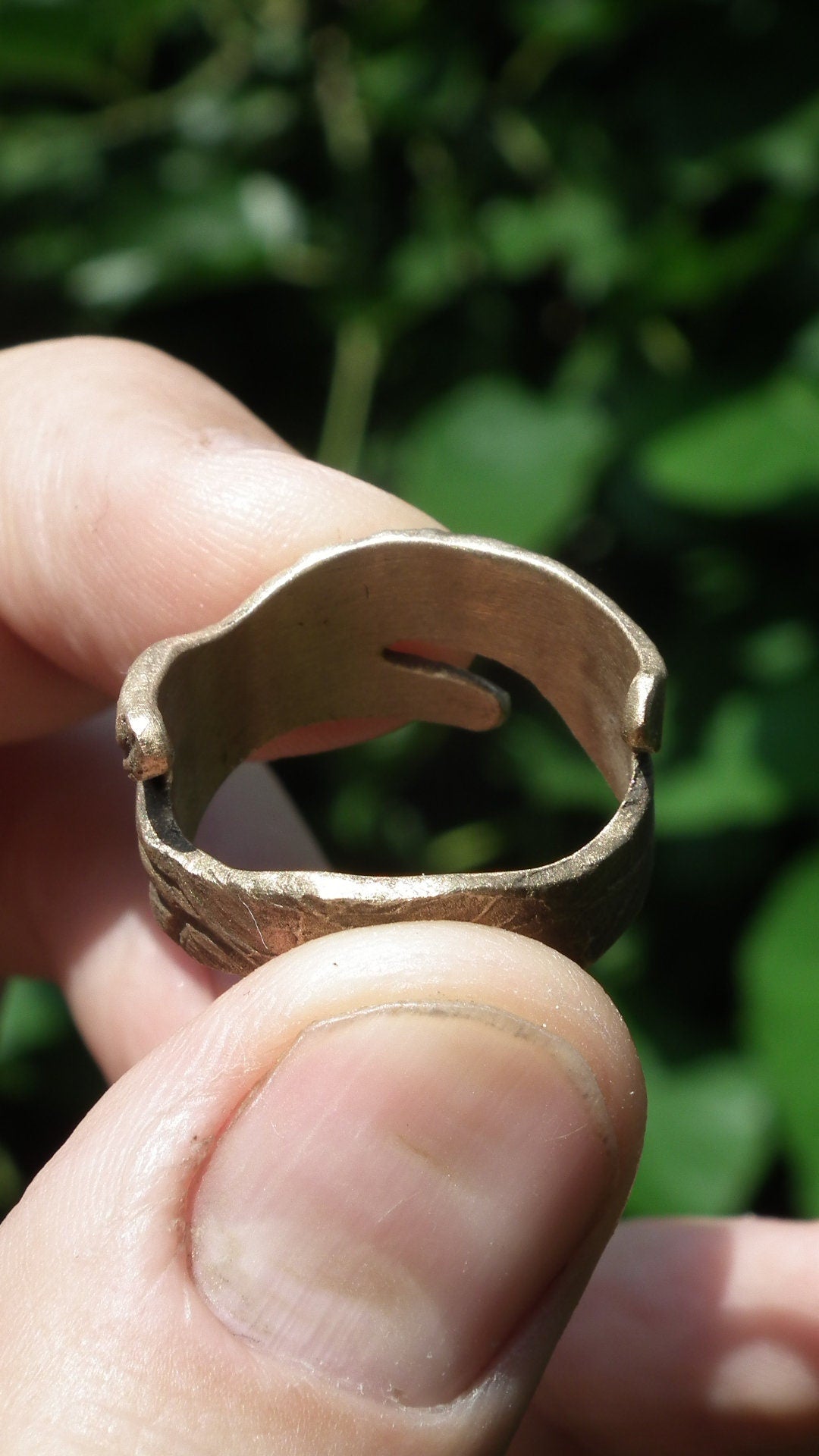 Handmade bronze ring