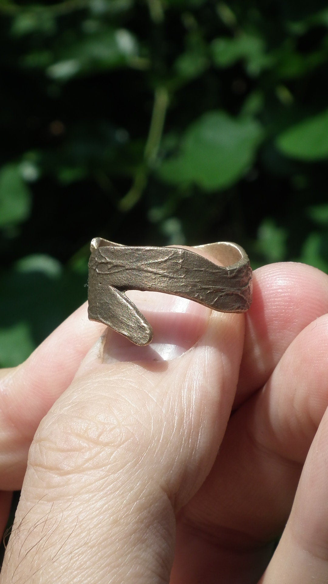 Handmade bronze ring