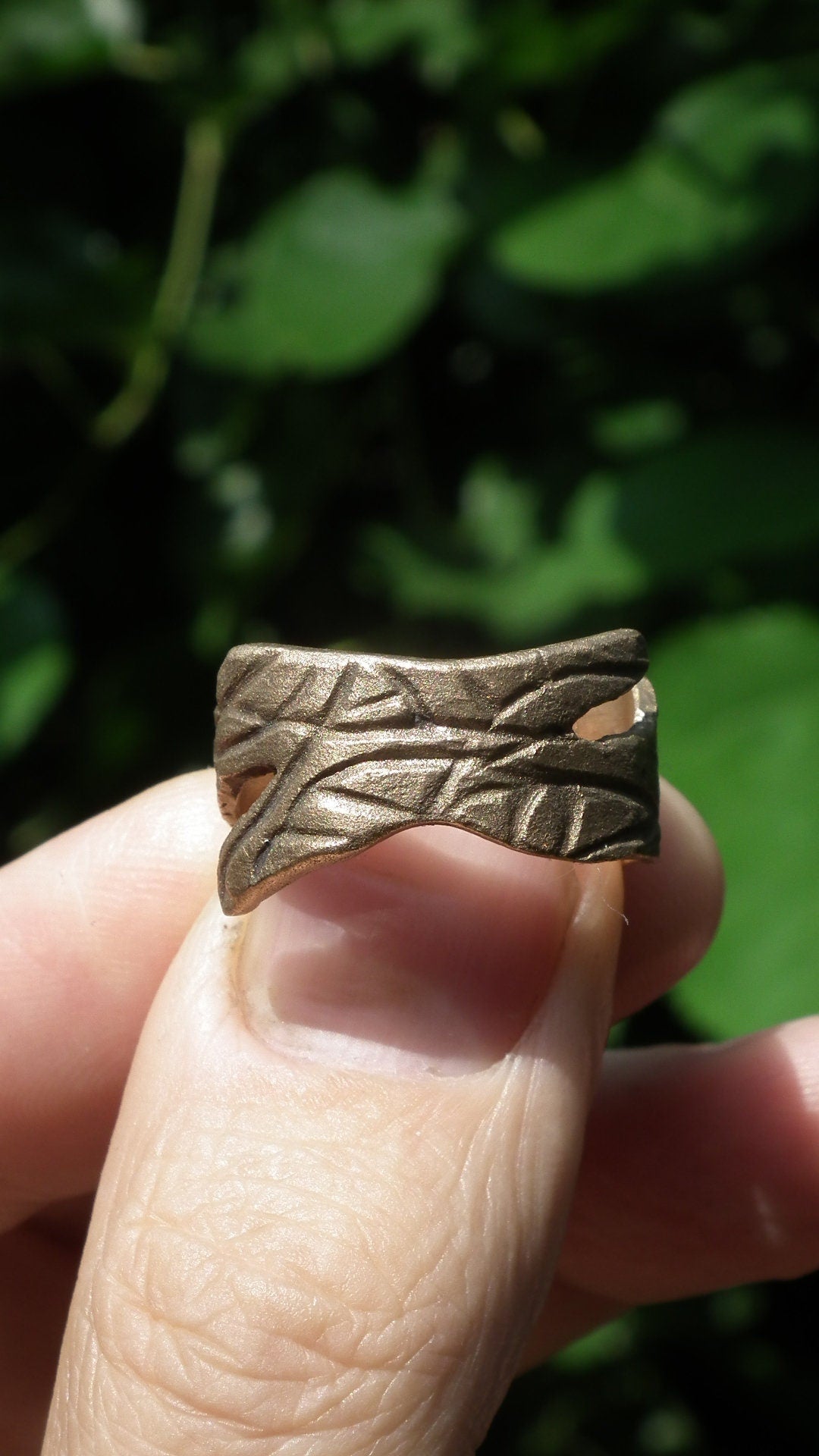 Handmade bronze ring