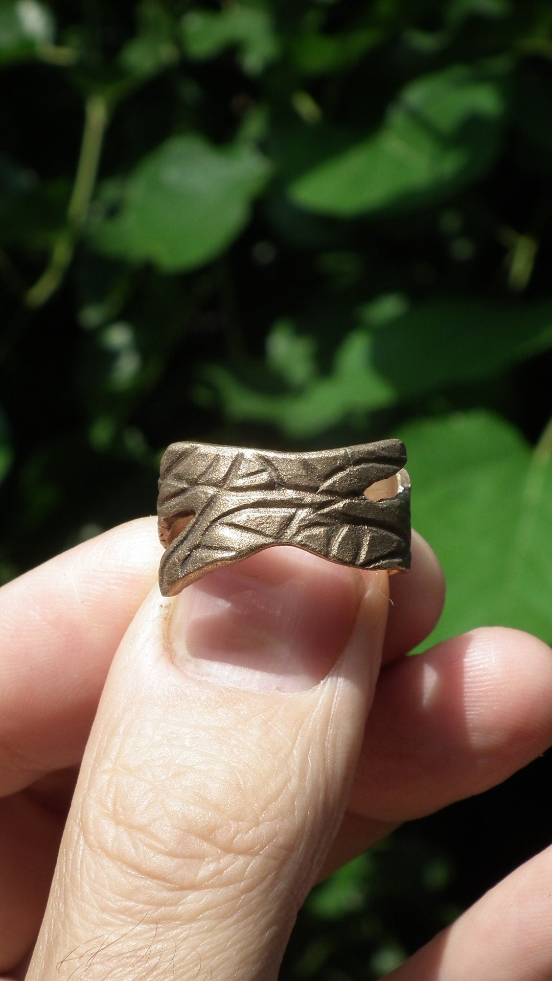 Handmade bronze ring