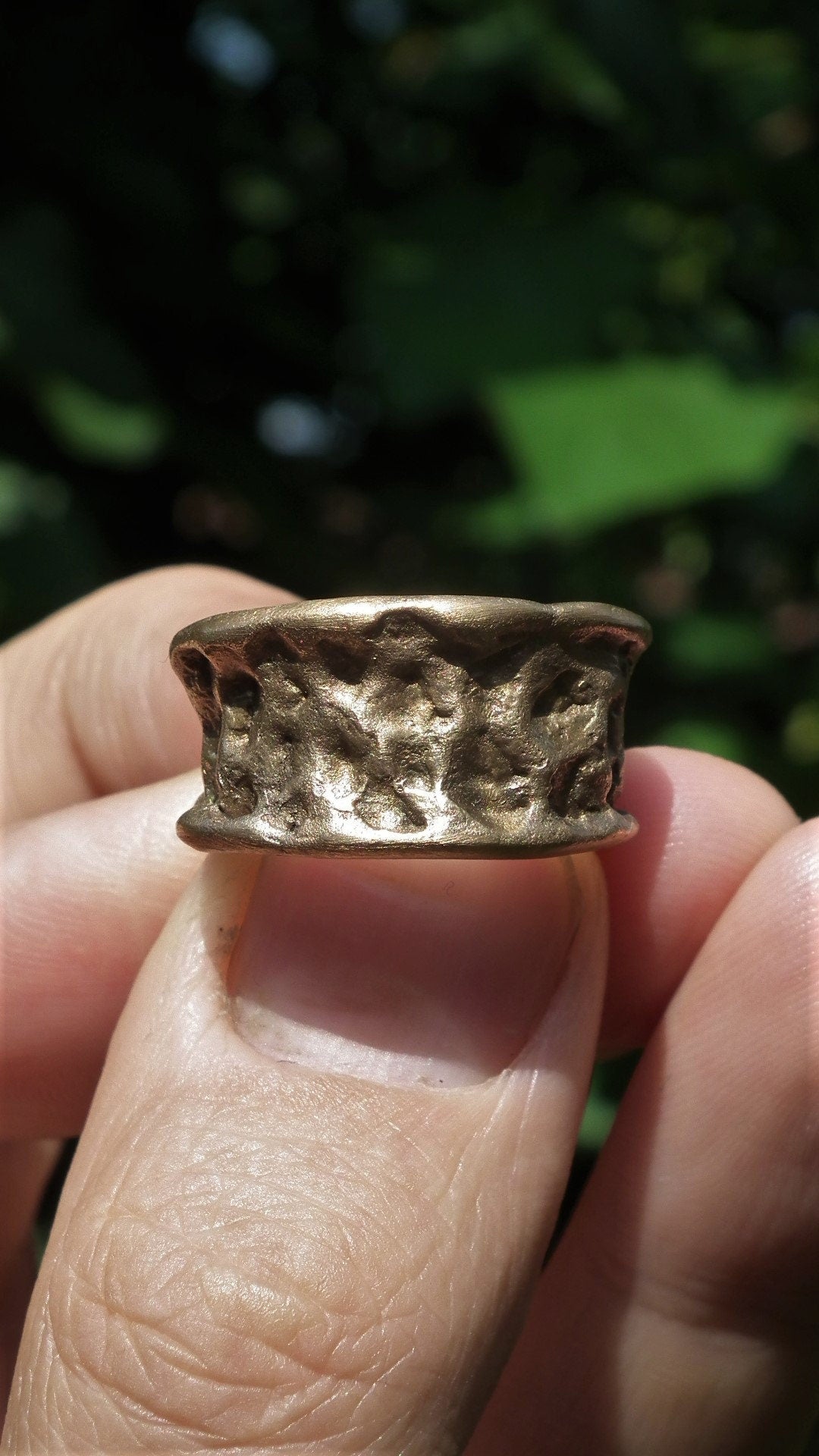 Handmade bronze ring