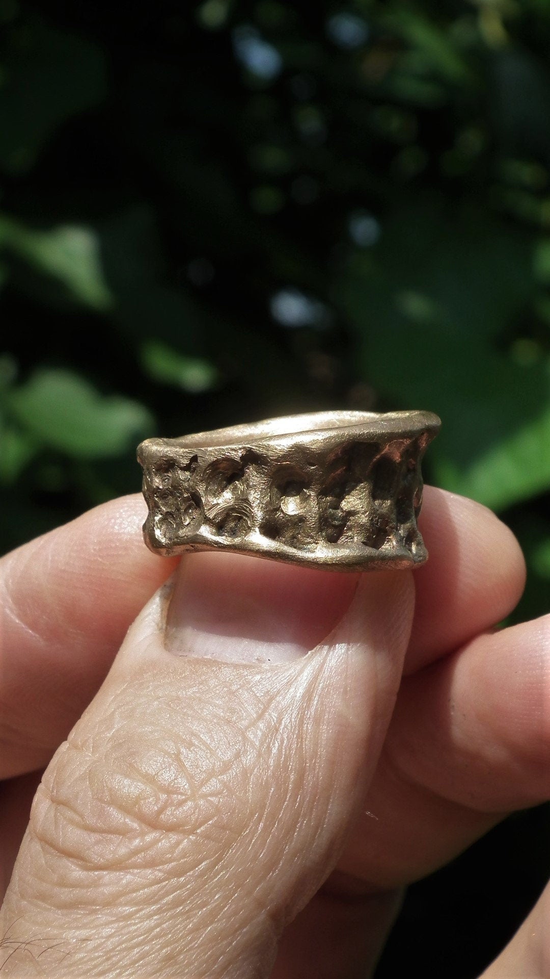 Handmade bronze ring