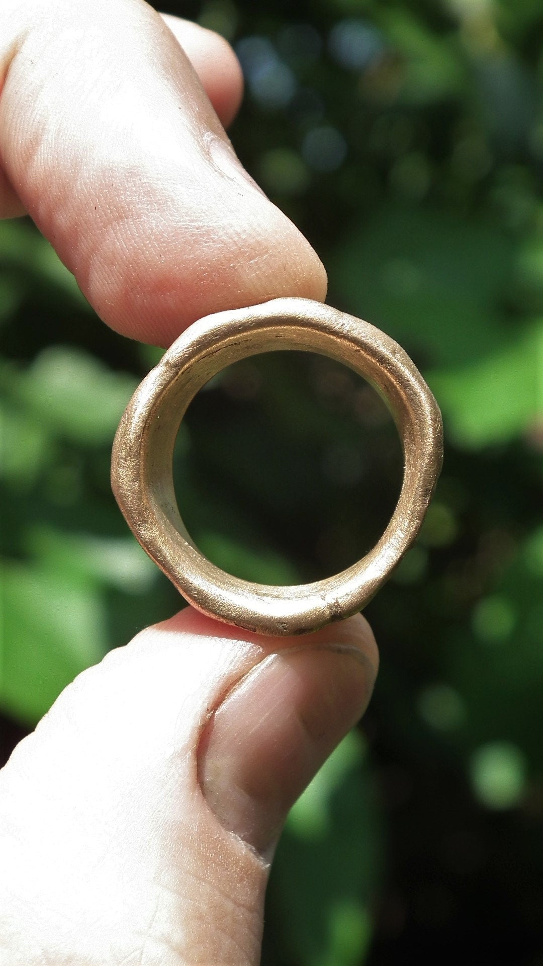 Handmade bronze ring