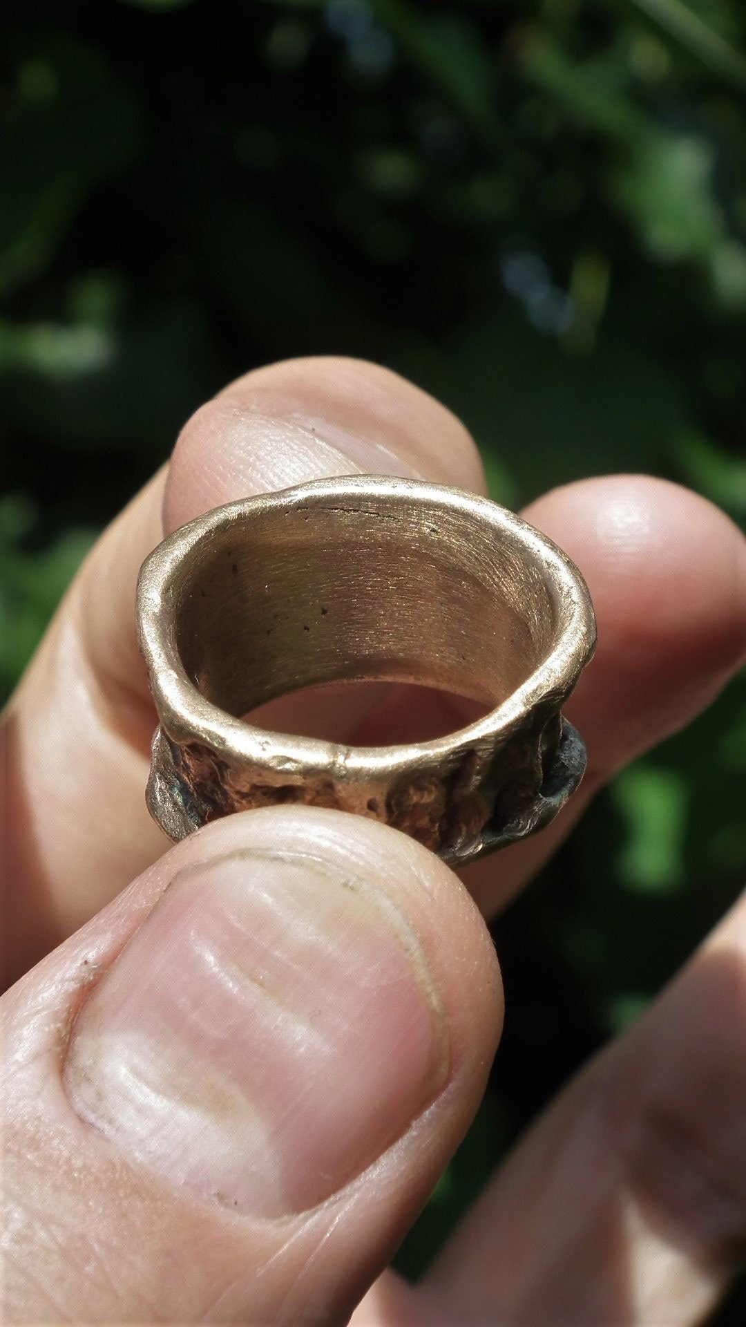 Handmade bronze ring