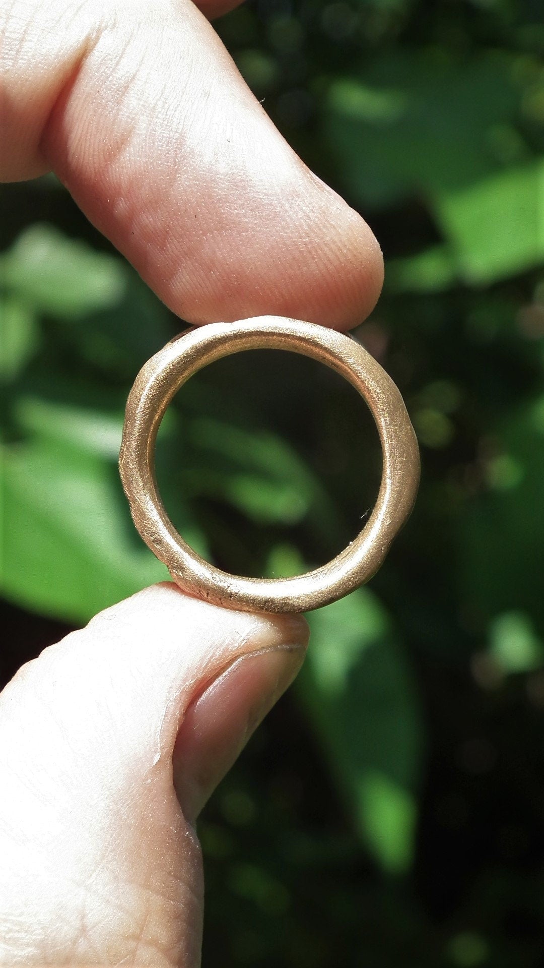 Handmade bronze ring
