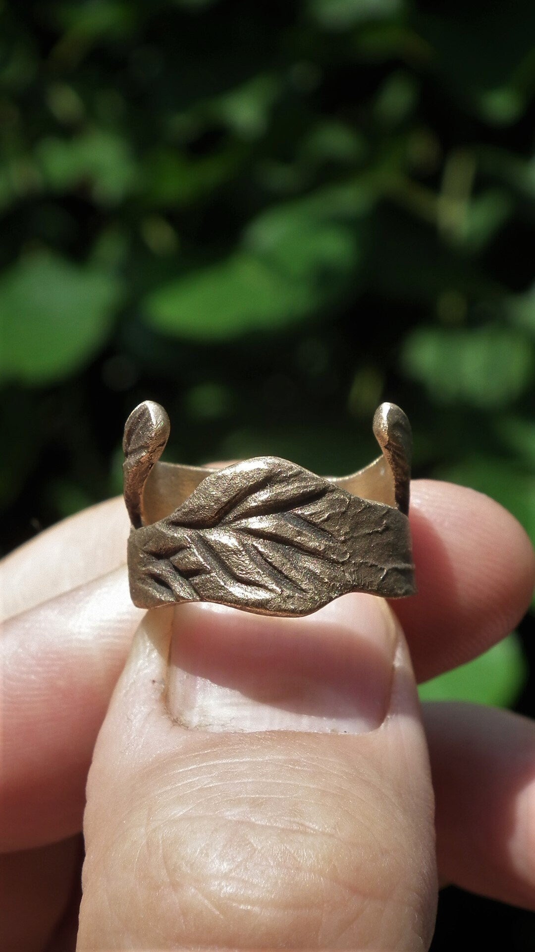 Handmade bronze ring