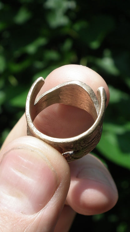 Handmade bronze ring