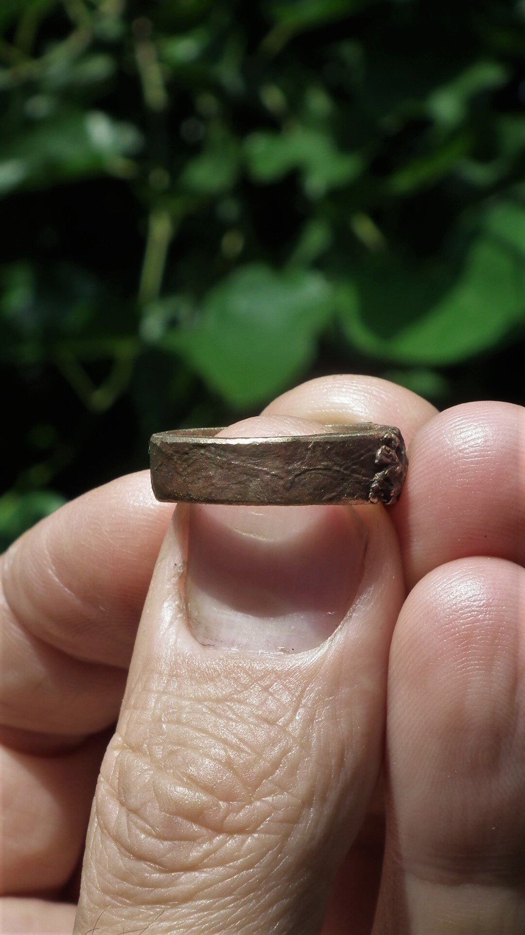 Handmade bronze ring