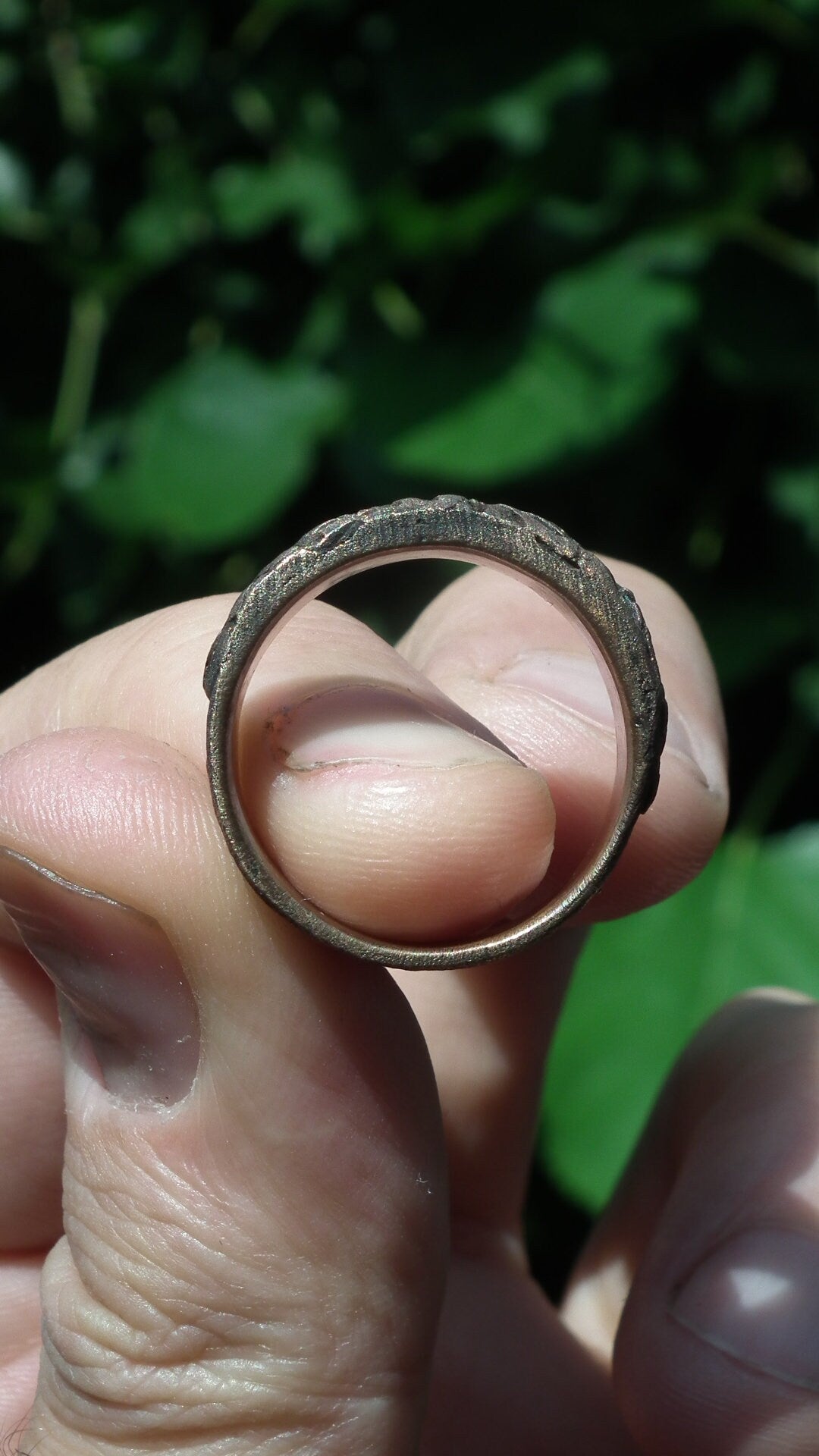 Handmade bronze ring
