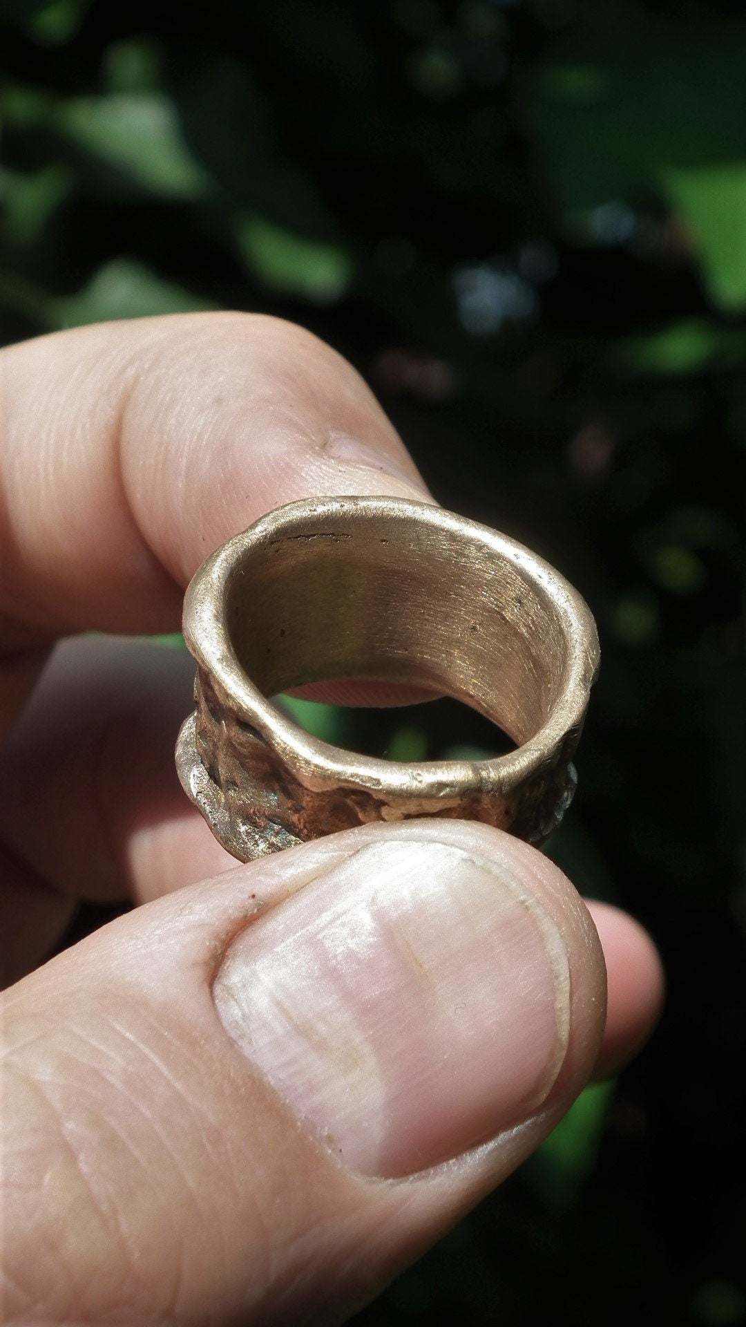 Handmade bronze ring