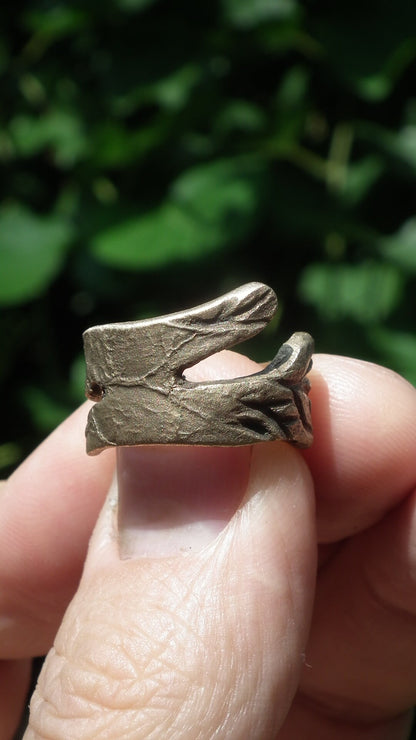 Handmade bronze ring