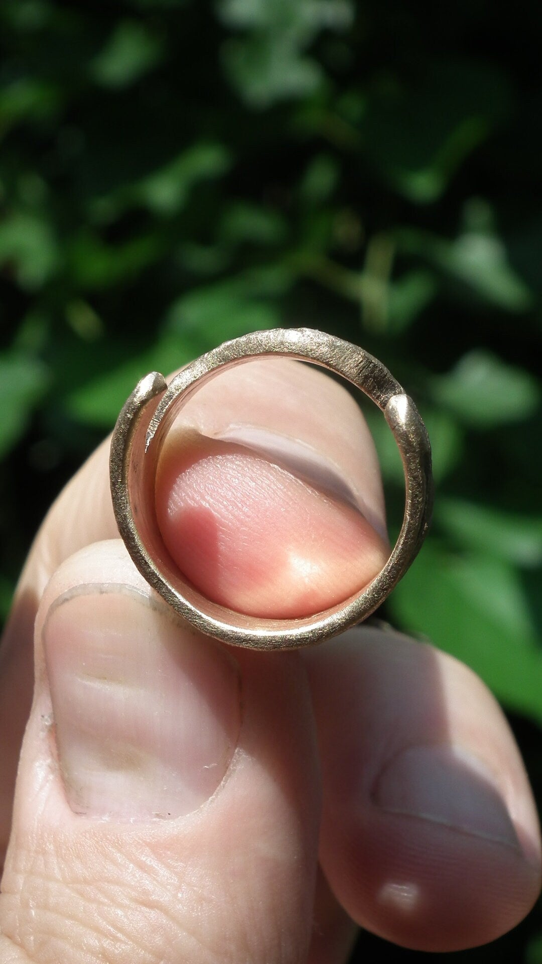 Handmade bronze ring