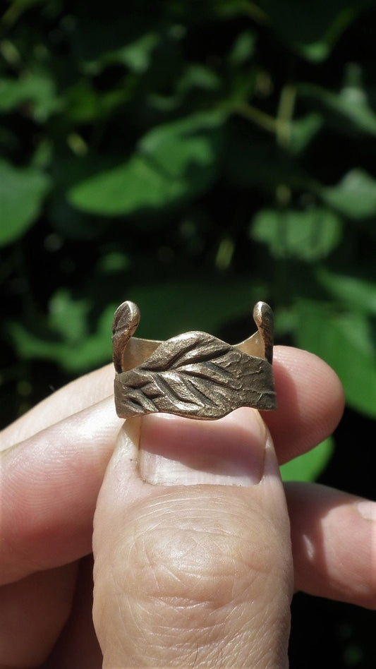 Handmade bronze ring