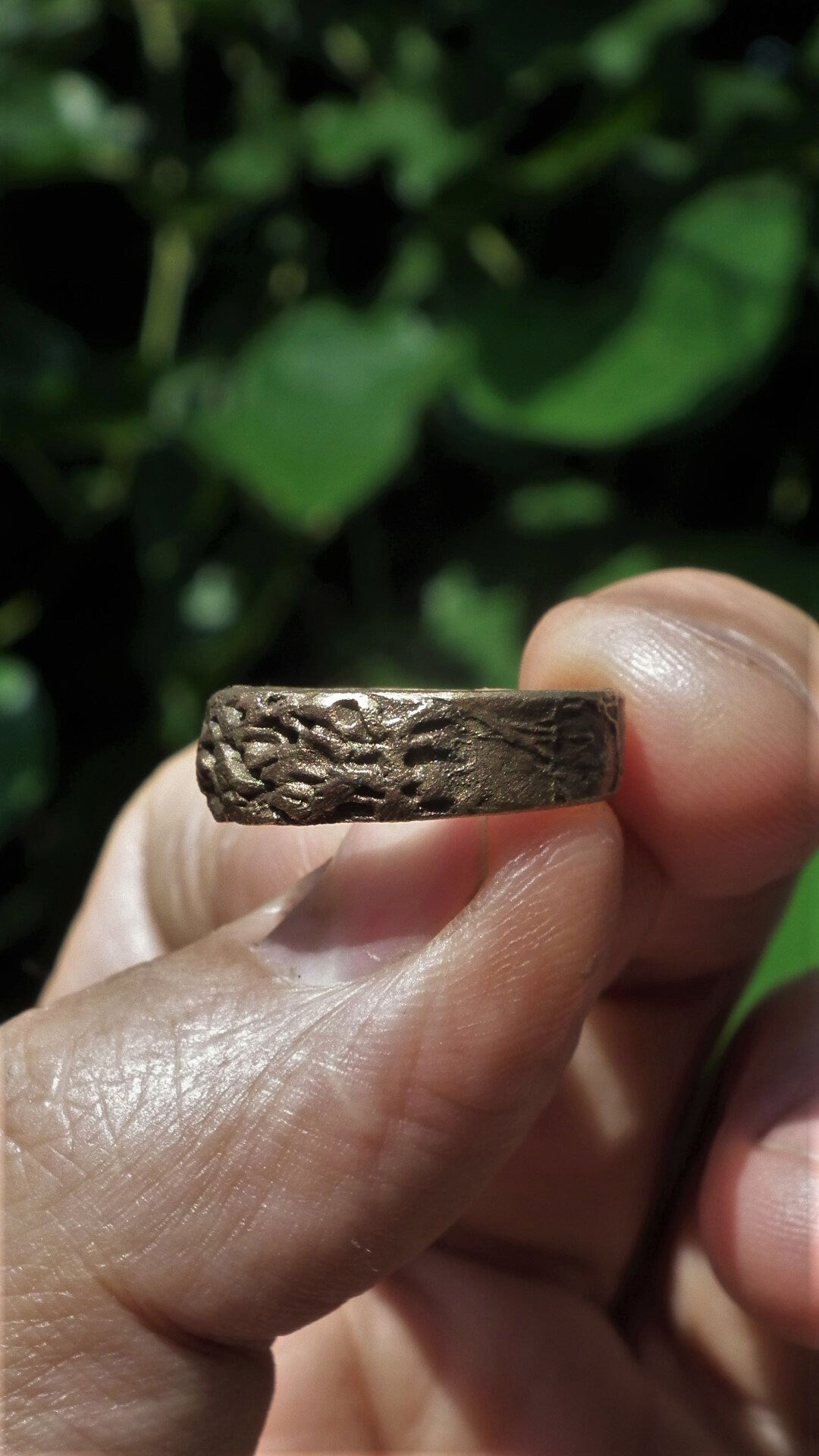 Handmade bronze ring