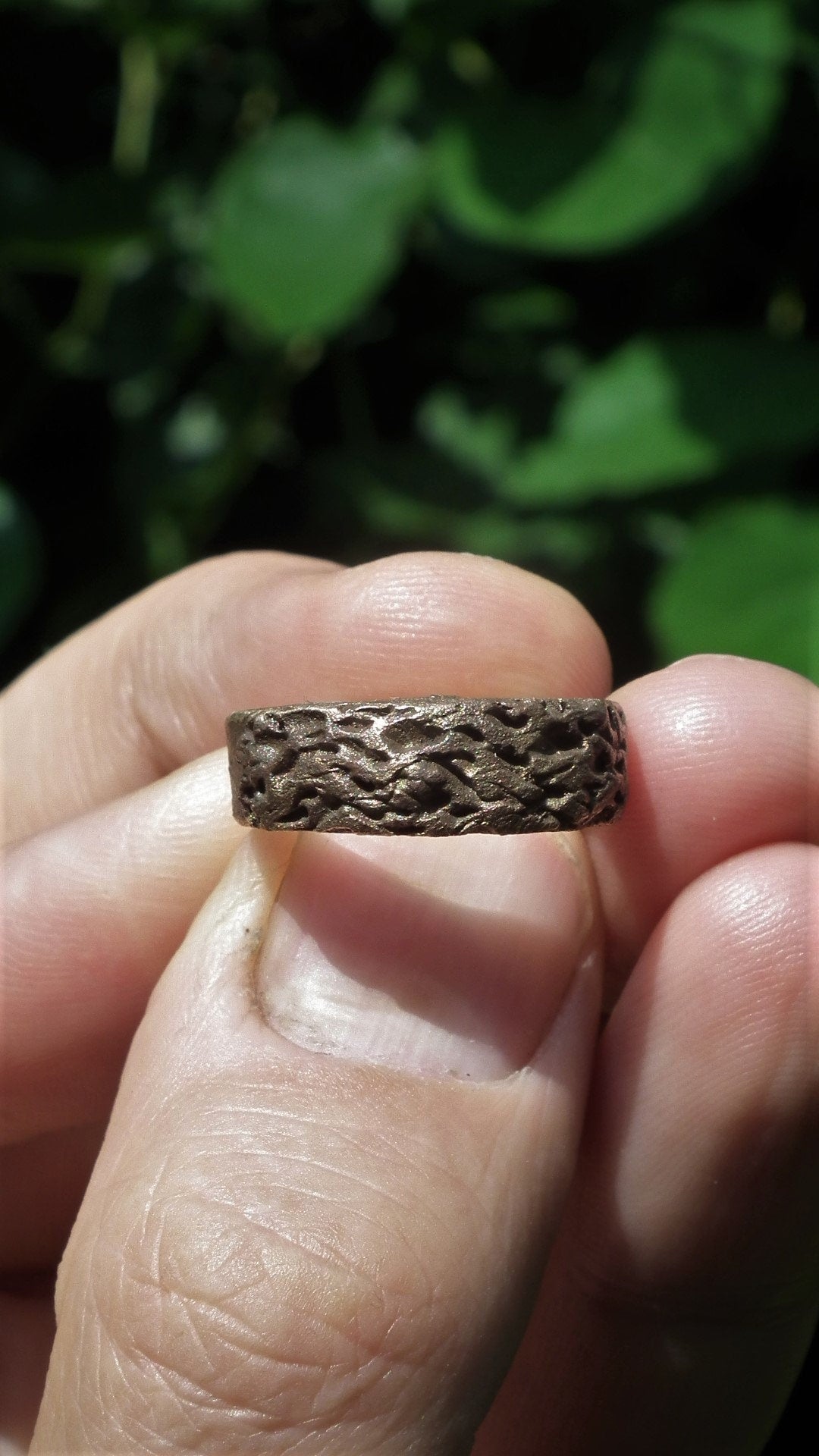 Handmade bronze ring